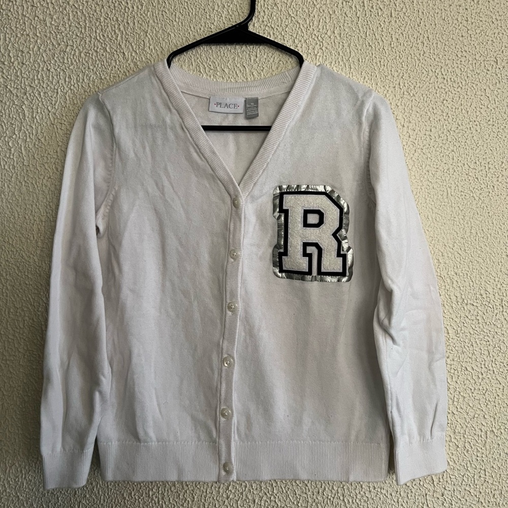 The Children's Place Brand Letterman Cardigan